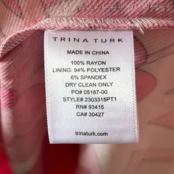 NWT Trina Turk Jolie Flower Child Midi White Pink DressTank Size M - Picture 8 of 11